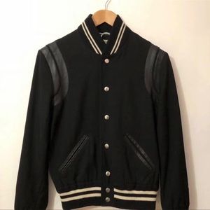 saint laurent letterman jacket